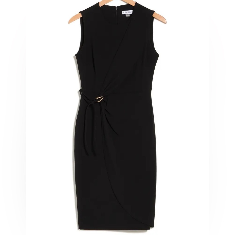NWT Calvin Klein Faux Wrap Dress